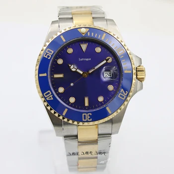 

2020 Top Luxury Brand New Men Watch Stainless Steel Strap Automatic Mechanical Black Blue Ceramic Sapphire 41mm Watches Heavy