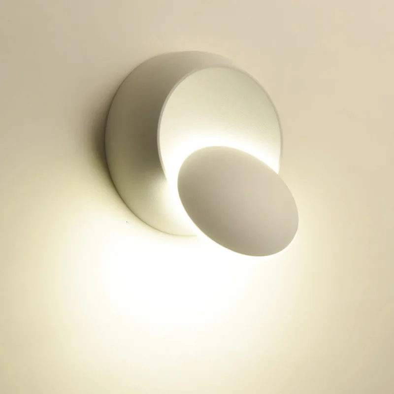 Светодиодный настенный светильник 6 Вт, регулируемый, вращающийся на 360 градусов, ночник, современный светильник в стиле арт-деко, для дома, спальни, лестницы, гостиной, внутреннего освещения