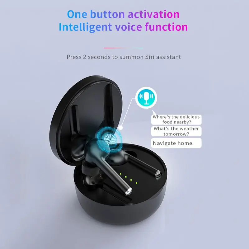 Bluetooth 5,0 наушники CVC8.0 с шумоподавлением, беспроводная гарнитура с функцией громкой связи, Модный чехол для зарядки