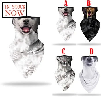 

Outdoor Sunscreen Bib Funny Printing Multi-functional Sports Scarf Ice Silk Mask Fashion Mask Respirator Mascarilla Reutilizable