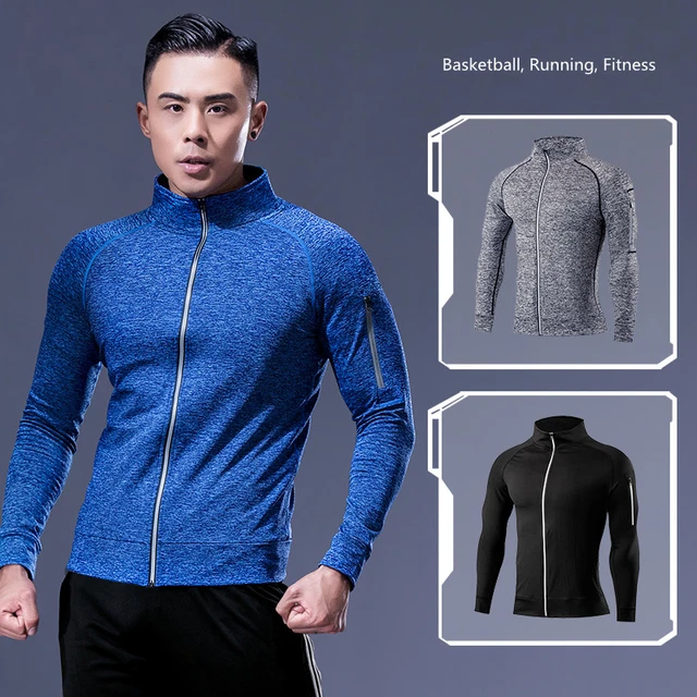 Chaqueta deportiva de manga larga para Hombre, Chaqueta de entrenamiento  para hombres