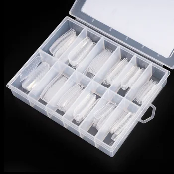 

1 Set Nail Crystal Model Fake Nail Sticky Piece Beautiful Fake Nails Natural False Nail for Girl Female Lady