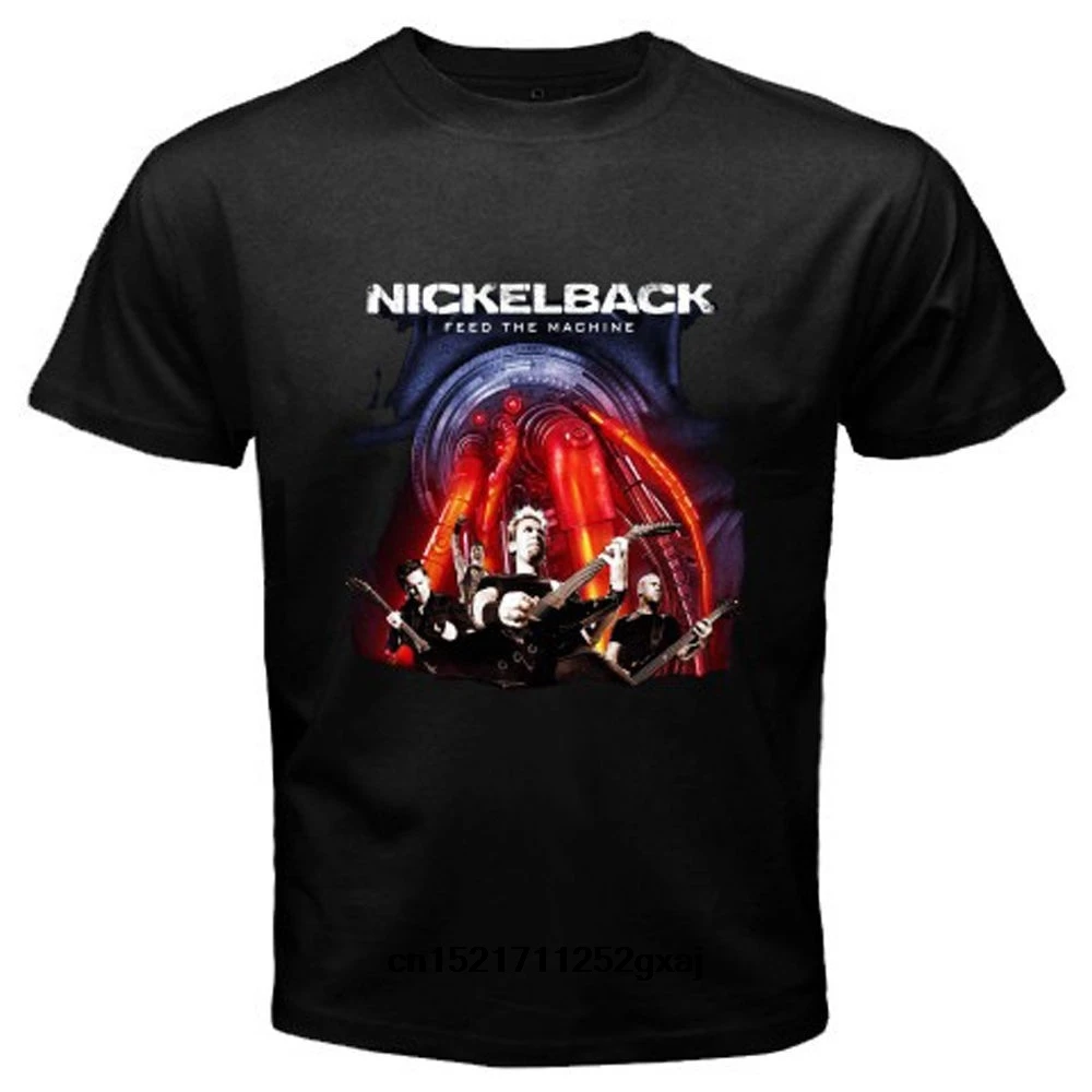 Мужская футболка Новинка Nickelback Feed The Machine Tour Dates черная забавная футболка новинка футболка wo men