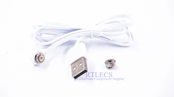

1 set 1 Meter Spring Loaded Pogo pin connector Male USB Charge Cable Magnet Target Contact Pin Through Holes PCB Single Pin