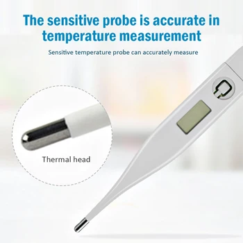 

Digital Thermometer Electronic Mouth Oral Thermometer Household Fever Measurement Tool for Baby Kid Children LCD Display
