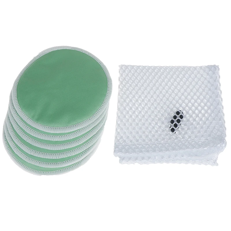 Organic Washable Contoured Feeding Pad Mum Contoured Nursing Pads 6PCS 1pc Wash Bageusable Bamboo fiber Breast Pads