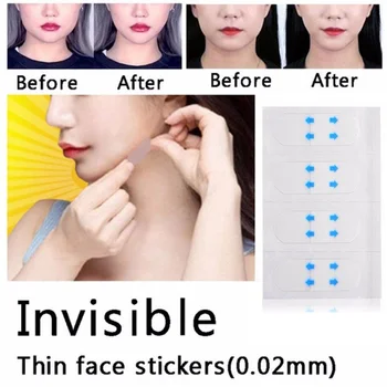 

100 Pcs/Set Invisible Thin Face Stickers Facial Line V-Shape Face Lift Up Fast Chin Adhesive Tape