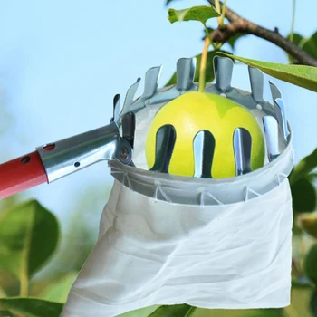 

Hot Metal Fruit Picker Convenient Horticultural Garden Tools Gardening App le Peach Picking Tools Yard Hand Tools
