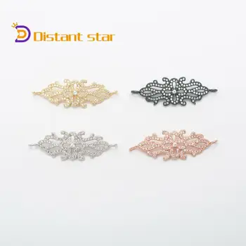 

0.55*1.67in Diy Necklace Bracelet Copper Jewelry Connector Charm Beautiful Connector Precision Inlay Manual Discovery Hole