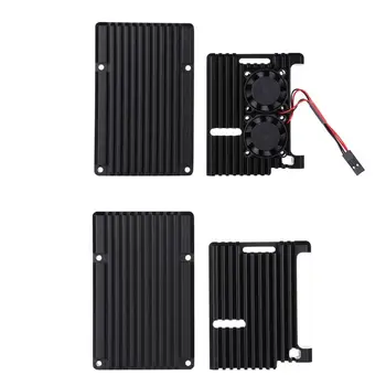 

Aluminum Gold Enclosure Case Metal Shell Box Heatsink for Raspberry Pi 4 Model B