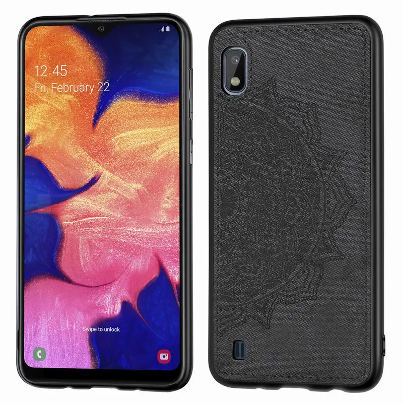 

For SamSung Galaxy A10 Case Fashion Fabric ClothBack Cover For SamSung A10 A105F A105G A105M A105FN Soft Silicone Cover Cases