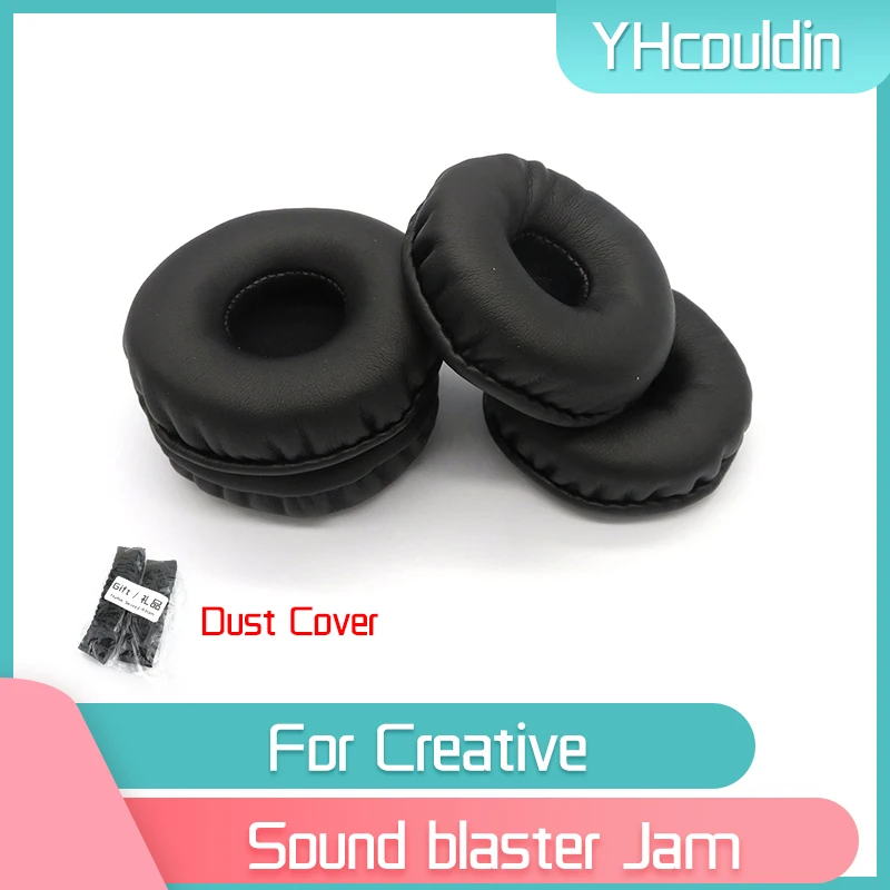

YHcouldin Earpads For Creative Sound blaster Jam Headphone Accessaries Replacement Wrinkled Leather