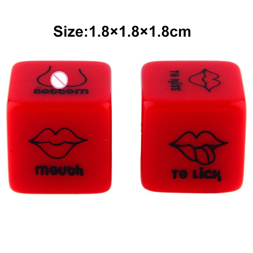 Sexy Romance Sex Dice for Adult Couples 6 Sided Acrylic Cube  