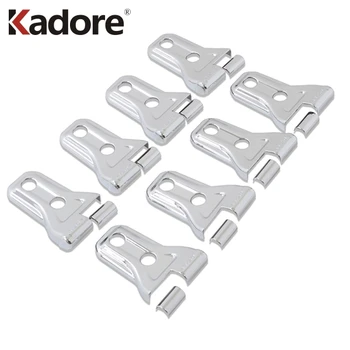 

For Jeep Wrangler SUV 2018 2019 Chrome Side Door Hinge Cover Trim Frame Protector Car Stickers Stytling Exterior Accessories