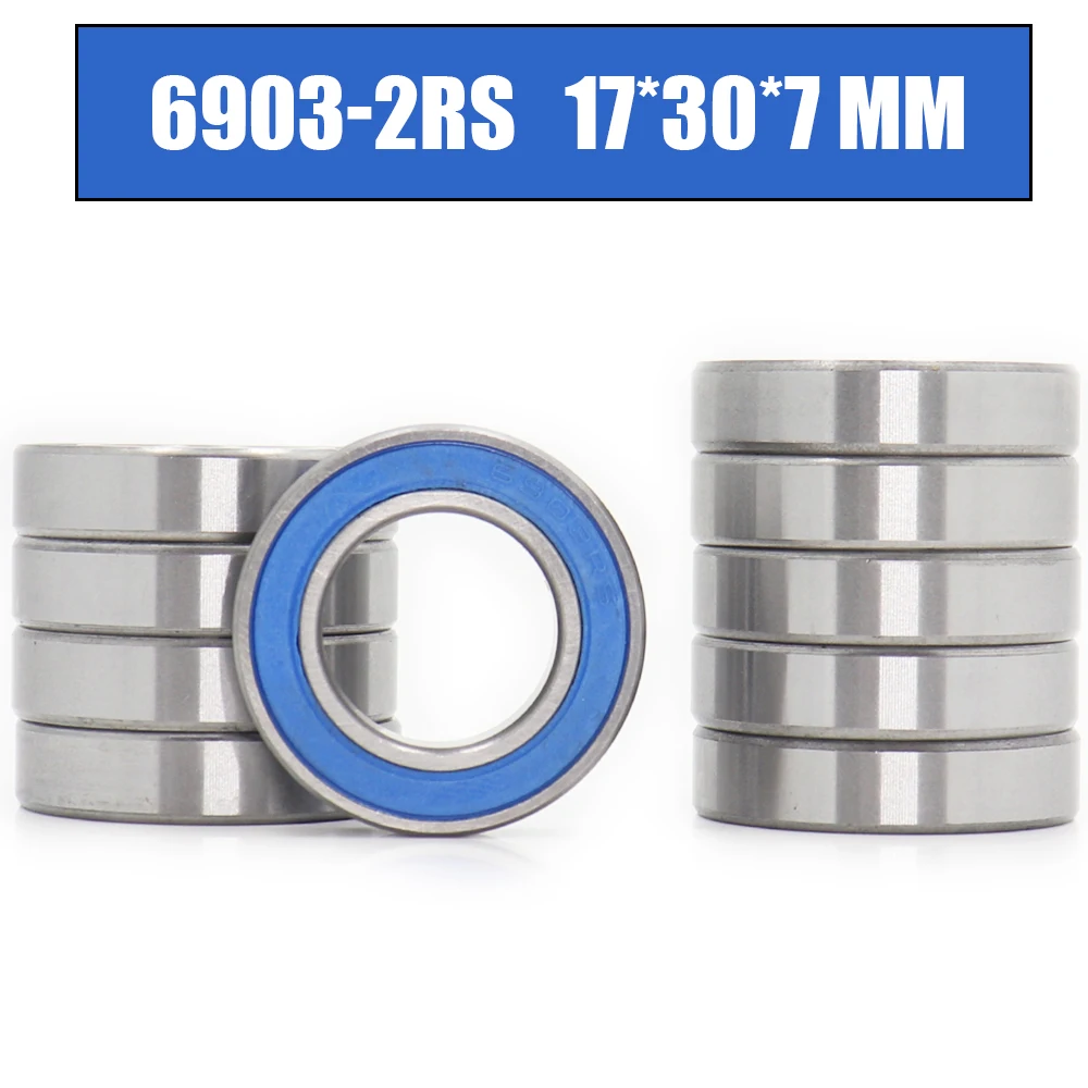 FUSHI 6903RS Bearings Blue Sealed 17x30x7 mm ABEC3 6903 2RS Shaft Ball