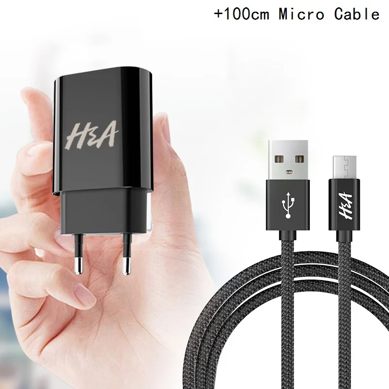 Быстрый Универсальный; портативный; USB зарядное устройство ЕС зарядное устройство для мобильного телефона настенное зарядное устройство с адаптером для путешествий usb-кабель для samsung S10 huawei - Тип штекера: Black Micro USB