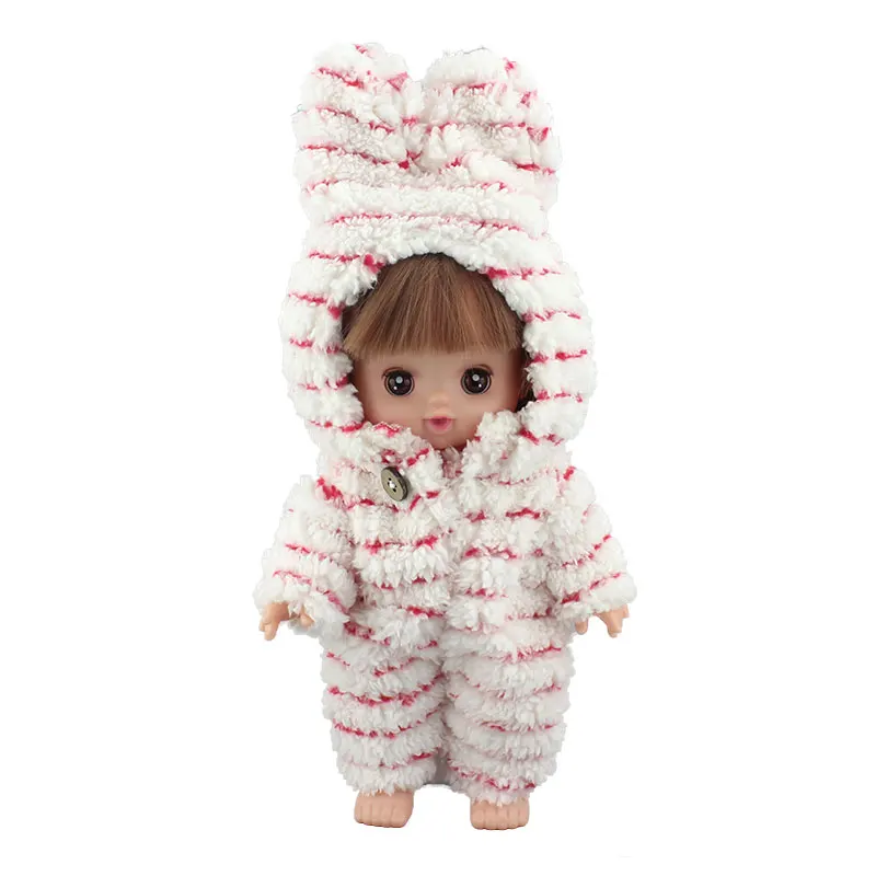 Милый полосатый комбинезон для 25 см Mellchan Baby Doll аксессуары для одежды - Цвет: 01