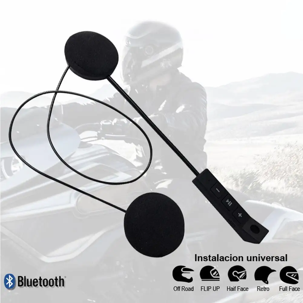 Гарнитура мотоциклетный шлем гарнитура Bluetooth Анти-помехи вождения наушники с большими кнопками Hands-free компактная гарнитура