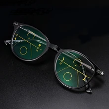 Seemfly прогрессивные многофокусные очки для чтения для мужчин анти синий свет винтажные близкие дальний прицел очки дальнозоркость диоптрий+ 1,0+ 1,5