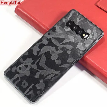 

For Samsung Galaxy S8/S8 Plus/S9/S9 Plus/S10/S10 Plus/S10E black camouflage Skins Film Wrap back paste Protective Film Sticker