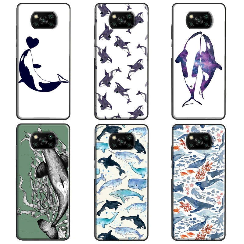 Orcas Whale For Xiaomi Mi 11 Ultra Note 10 Lite 10T Pro Case POCO X3 F2 F3 M3 Cover | Мобильные телефоны и аксессуары