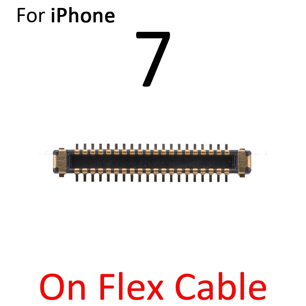 2 шт. встроенный FPC Разъем для iPhone 7 8 Plus X XR XS Max ЖК-экран на логике гибкий кабель материнской платы основная плата - Цвет: On Flex 7