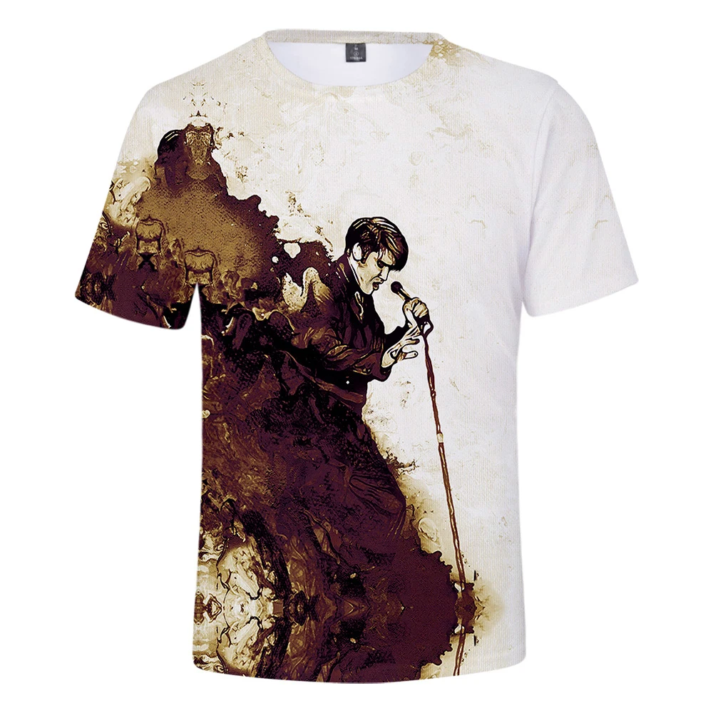 

Elvis Presley t shirt 3D Men Women Summer Tees Casual white 3D Tshirt print singer Elvis Presley mens Short Sleeve 3D T-shirts