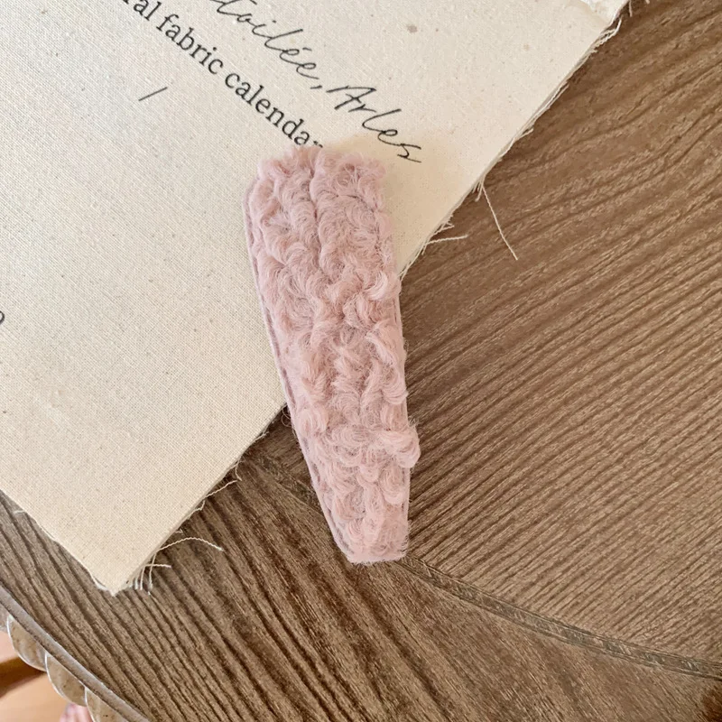 waterdrop pink Ruoshui, женские заколки из овечьей шерсти, аксессуары для волос с помпоном для девочек, милые заколки для волос, заколки для волос, головные уборы, женские модные галстуки для волос - Цвет: waterdrop pink