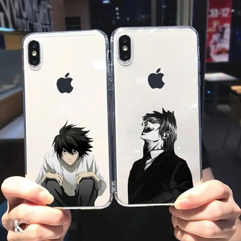 Чехол для телефона rem and misa с аниме death note прозрачный мягкий чехол iphone 5 5s 5c se 6 6s 7 8 11