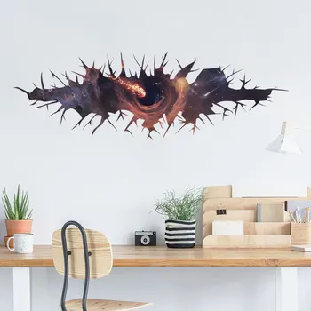 

Cosmic crack black hole wall Stickers kids rooms bedroom living Room background decoration wallpaper decals creative Stickers