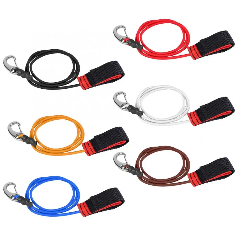 Strong Elastic Paddle Leash Safety Rod Nylon Paddling Safety Leash with Plastic Carabiner for Kayaking Canoeing Surfing Strong Elastic Paddle Leash Safety Rod Nylon Paddling Safety Leash with Plastic Carabiner for Kayaking Canoeing Surfing