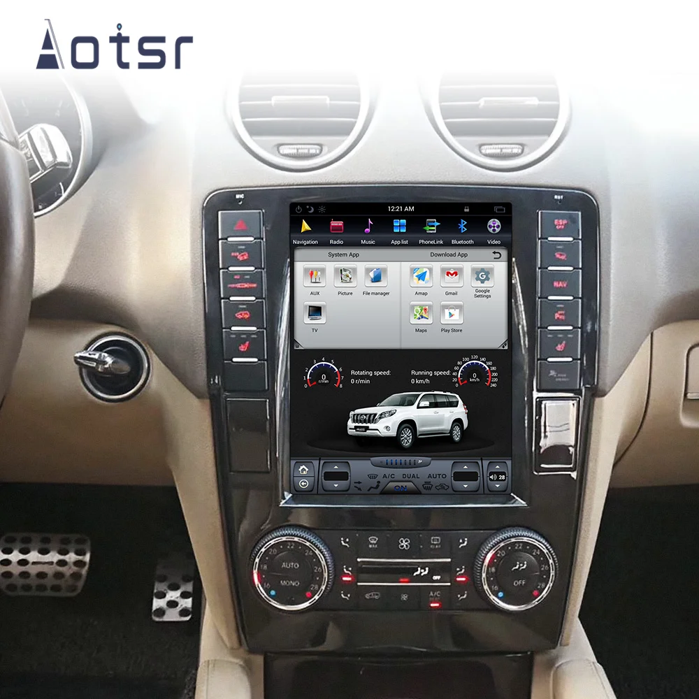 Tesla стиль Android 9 автомобильный gps-навигатор для Mercedes-Benz ML350 ML400 ML300 GL350 2005-2011 авто радио головное устройство магнитофон