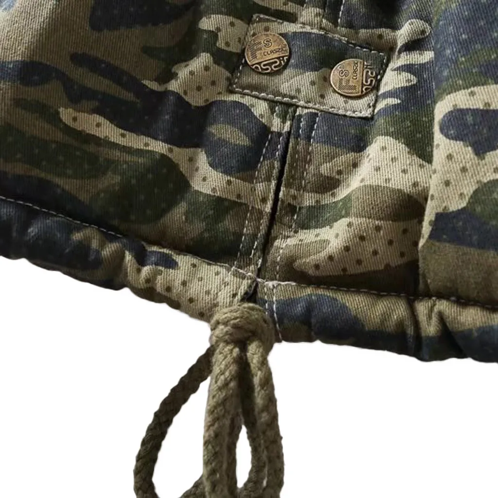 JAYCOSIN женские зимние пальто модная камуфляжная Женская парка на молнии женский жакет в стиле кэжуал с капюшоном базовые Топы Верхняя одежда caot 910