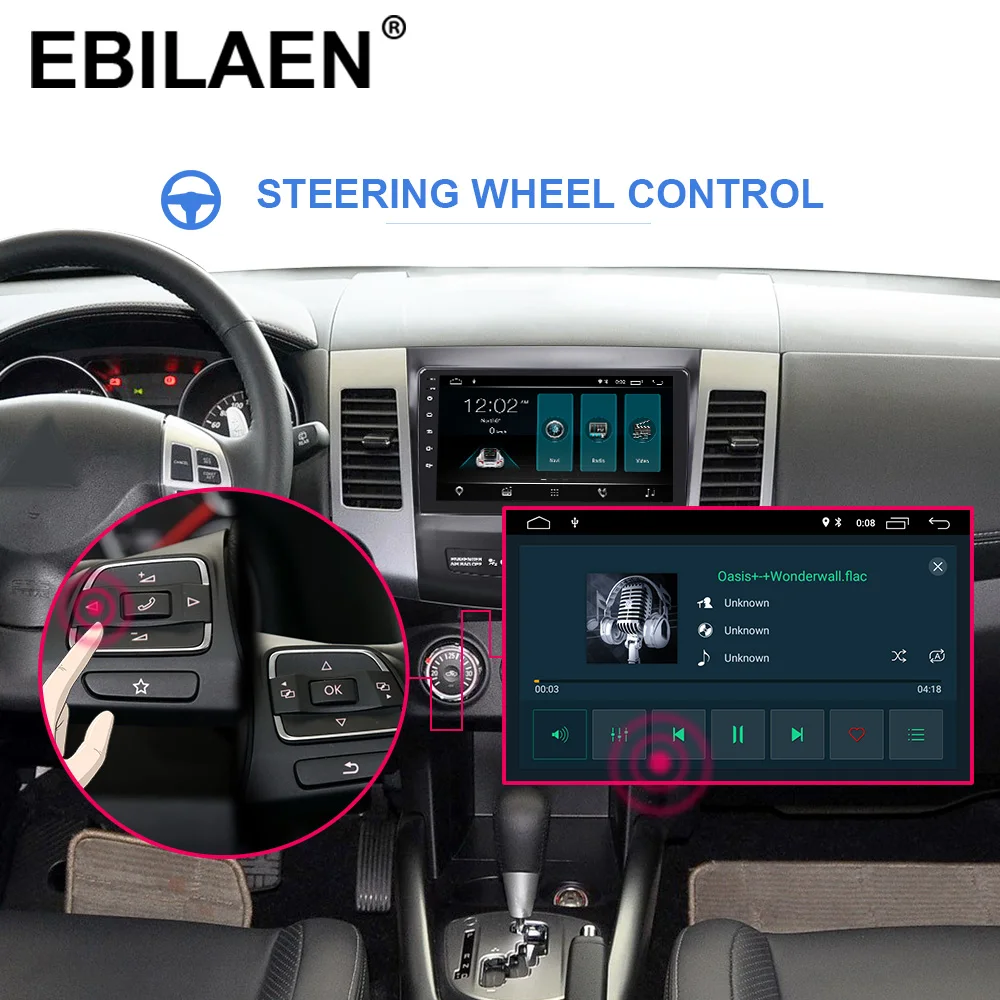 YUEMAIN автомобильный DVD мультимедийный плеер для Mitsubishi Outlander XL/2 2005 2014 2din Android 8 1 радио