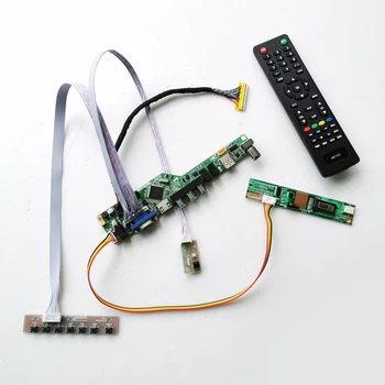 

For LTN154P1-L01/L02 keyboard+Remote+Inverter HDMI VGA USB AV T.V56 drive card board LCD panel monitor LVDS 1CCFL 30Pin DIY kit