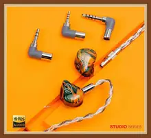 DUNU SA6 6BA Knowles Sonion Drivers Wood Faceplate HiFi Music Monitor Audiophile In ear Earphone Two Tuning Modes 8 Core Cable