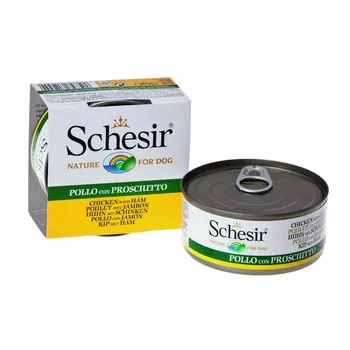 

"Schesir" canned food for dogs chicken + ham 150gr 12 PCs