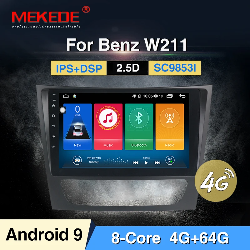 MEKEDE 9853 4G LTE HD большой экран Android 9 Автомобильный gps dvd плеер для Mercedes/Benz/e