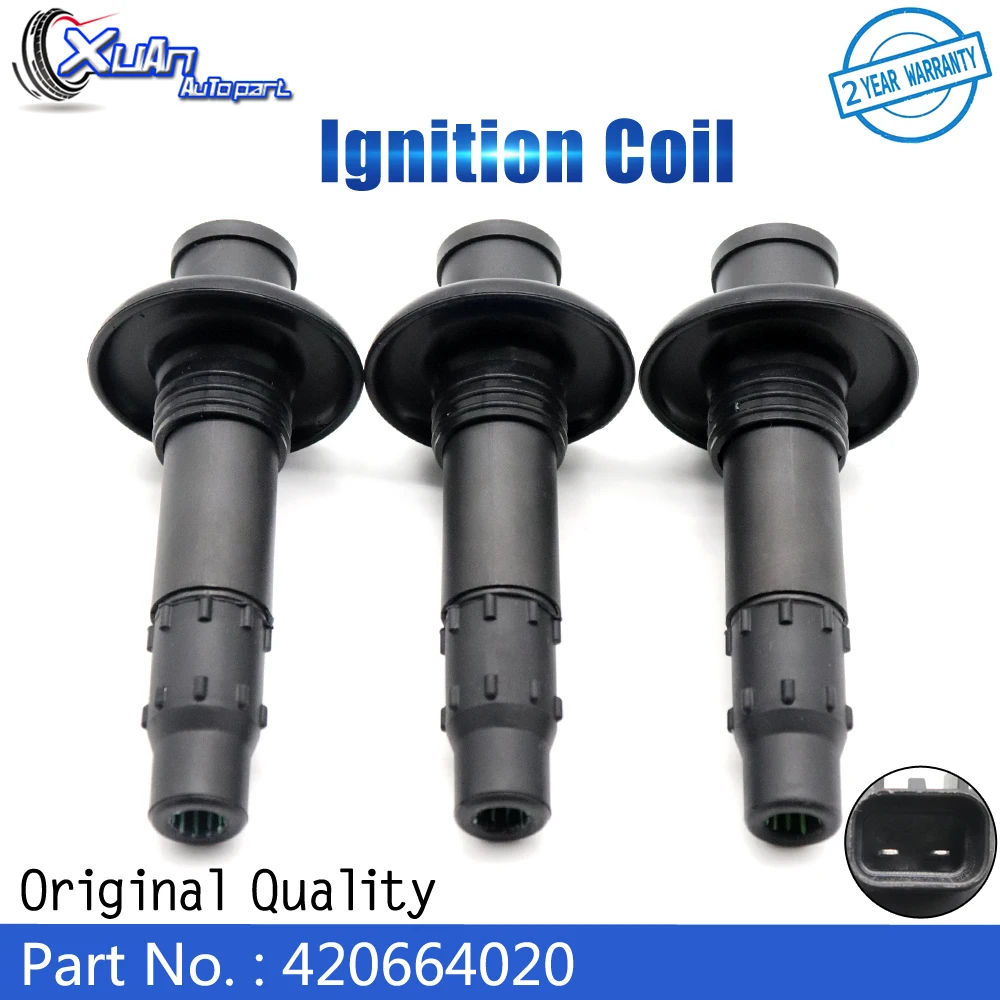 Комплект катушки зажигания XUAN 420664020 для SeaDoo GTI Stick GTX GTS GTR RXT RXP WAKE 4-TEC 4TEC 130 155 185 296000307