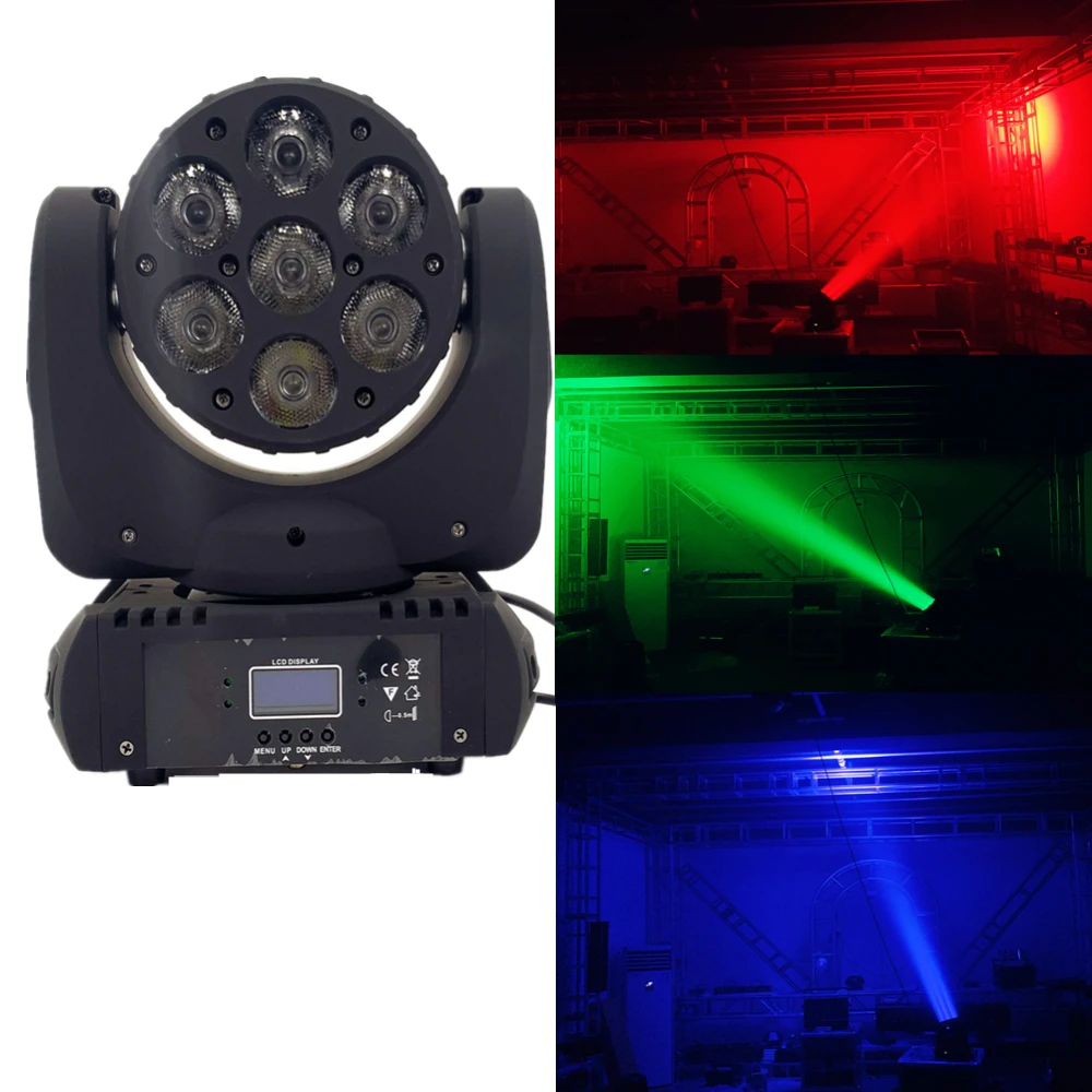 Светодиодный движущаяся головка 12x12 Вт rgbw 4в1 Цвет Улучшенный 9/16 dmx каналы dj