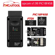 OP COM opcom V1.99 с реальным PIC18F458 FTDI FT232RL чип OBD2 диагностический инструмент OP-COM для Opel, opcom v1.78 70 может быть обновление вспышки