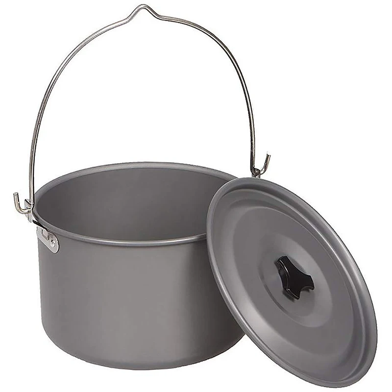 

MyLifeUNIT Aluminum Camping Pot Cookware Portable Cooking Pot for Outdoor Camping Hiking 5-Quart
