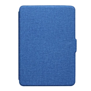 

Cloth Texture Smart Case for Kindle Paperwhite 10Th 2019 PU Leather Case Hard Cover Blue