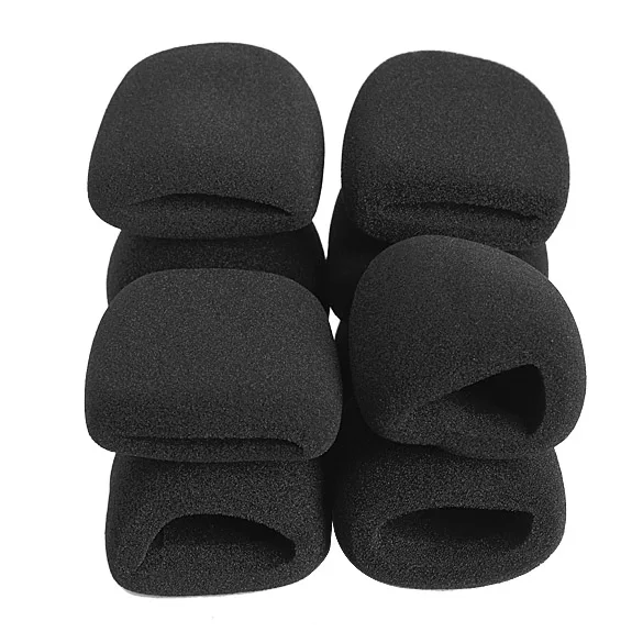 

10 Pcs/Set Microphone Grill Foam Cover Audio Mic Shield Sponge Cap Holder WIF66