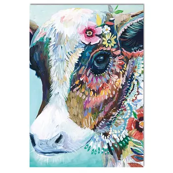 

DIY Painting 5D DIY Diamond Painting A calf with flower Square Round Diamond Painting Handicrafts