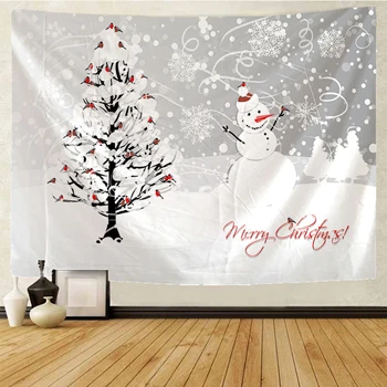 

Christmas tree snowman tapestry Indian Mandala Hippie Macrame Tapestry Wall Hanging Boho decor Psychedelic Witchcraft Tapestry