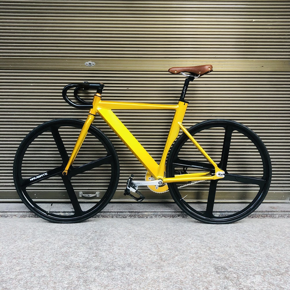 Рама для велосипеда Fixie 52 см 56 Одиночная скоростная рама с вилкой из алюминиевого