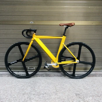 

Fixie Bike frame 52cm 56cm single speed bike frame with Aluminum alloy fork color Track Bicycle 700C