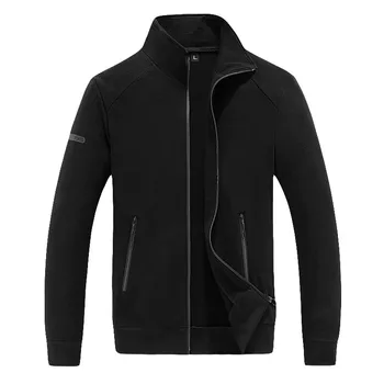 

Men's Jacket New Spring Autumn Cotton Coats Zipper Jacket Male Solid Clothing Fashion Outerwear Asian Size L-5XL