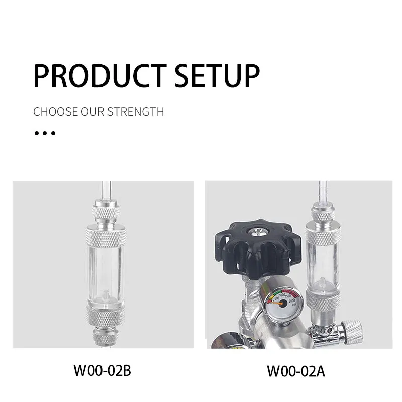 aquarium Check Valve-Regulator Diffuser Reactor Single-Head or Dual-Head Aquarium CO2 Bubble Counter Air Pump Accessories co2 regulator aquarium co2 diffuser co2 check valve aquarium co2 accessories